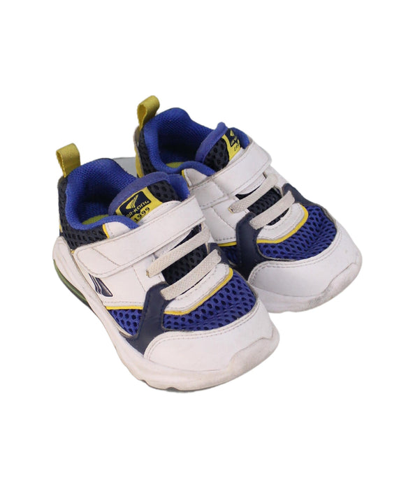 A White Sneakers from Dr. Kong in size 18-24M for boy. (Front View)