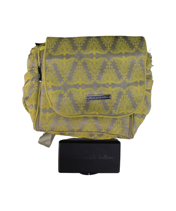 A Yellow Diaper Bags from Petunia Pickle Bottom in size O/S for neutral. (Front View)
