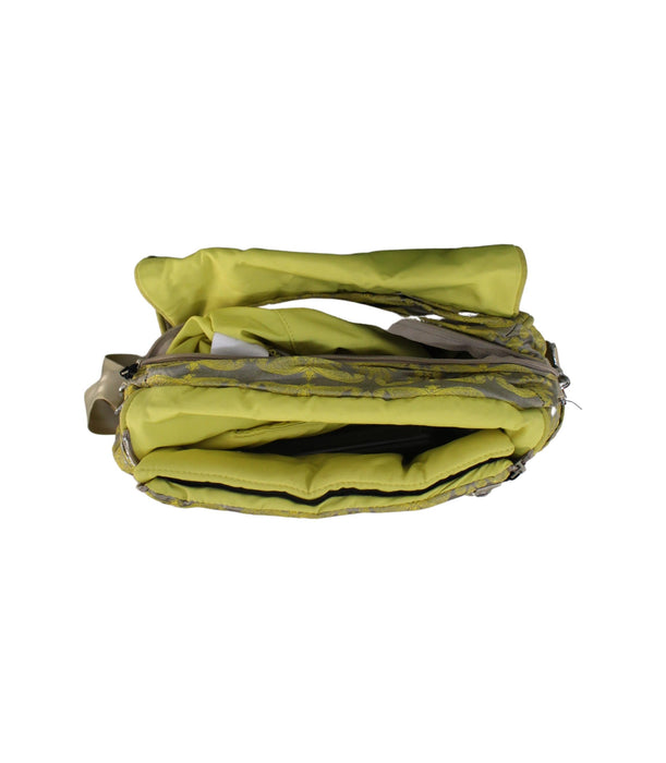 A Yellow Diaper Bags from Petunia Pickle Bottom in size O/S for neutral. (Back View)