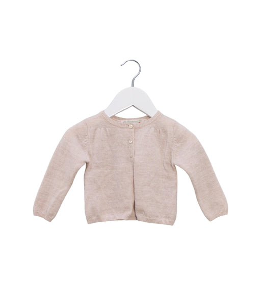 A Pink Cardigans from Bonpoint in size 6-12M for girl. (Front View)