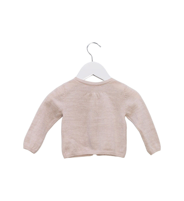 A Pink Cardigans from Bonpoint in size 6-12M for girl. (Back View)