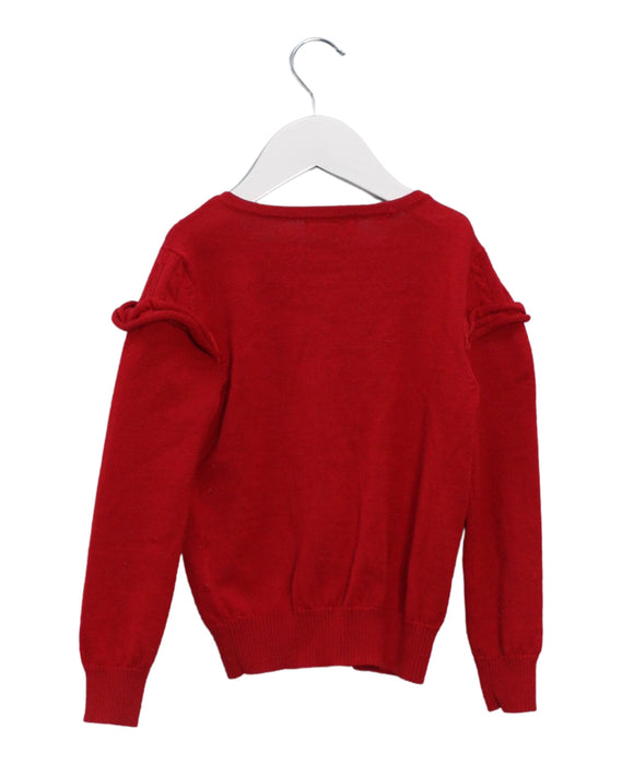 A Red Cardigans from Nicholas & Bears in size 4T for girl. (Back View)