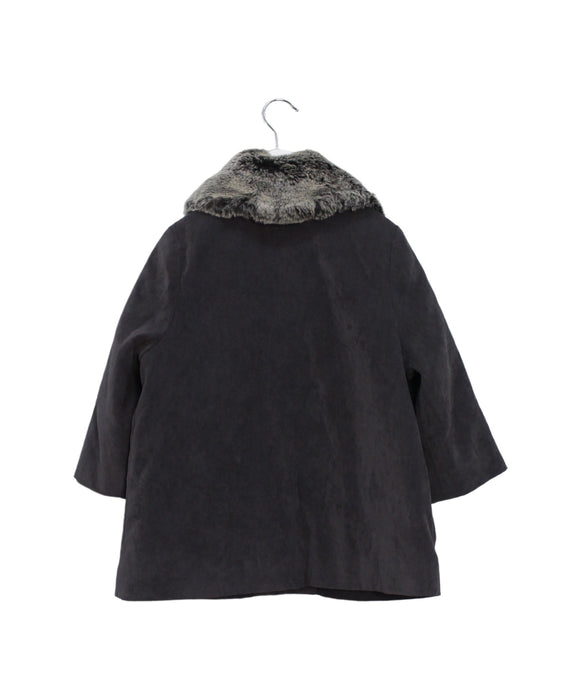 A Grey Coats from Kingkow in size 4T for girl. (Back View)