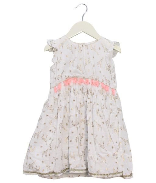 A White Sleeveless Dresses from Monsoon in size 18-24M for girl. (Front View)