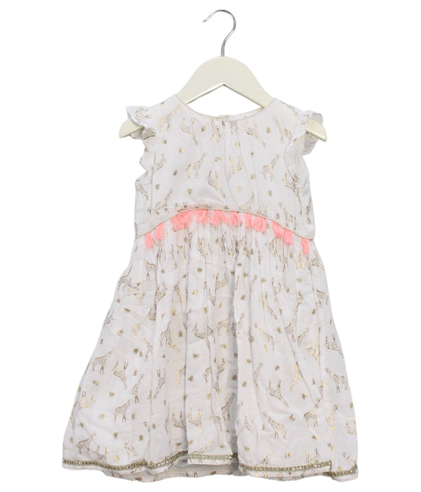 A White Sleeveless Dresses from Monsoon in size 18-24M for girl. (Front View)