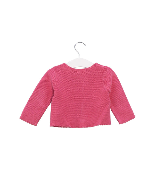 A Pink Cardigans from Jacadi in size 6-12M for girl. (Back View)