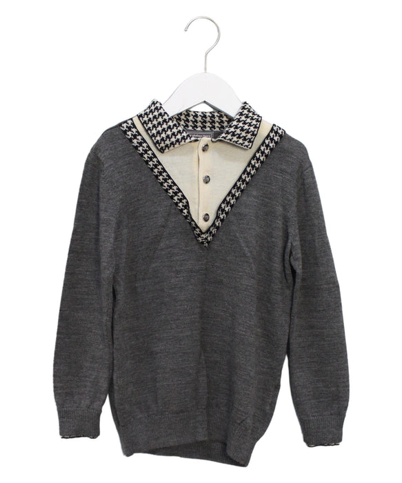 A Grey Knit Sweaters from Nicholas & Bears in size 8Y for boy. (Front View)