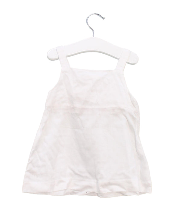 A White Sleeveless Tops from Dave & Bella in size 18-24M for girl. (Back View)