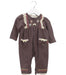 A Brown Long Sleeve Jumpsuits from Mides in size 3-6M for girl. (Front View)