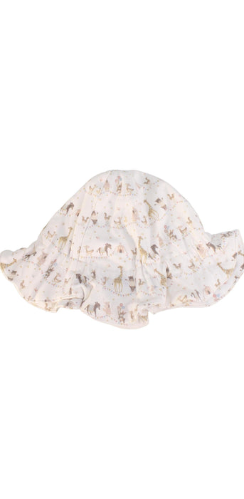 A Ivory Sun Hats from Gelato Pique in size O/S for girl. (Front View)
