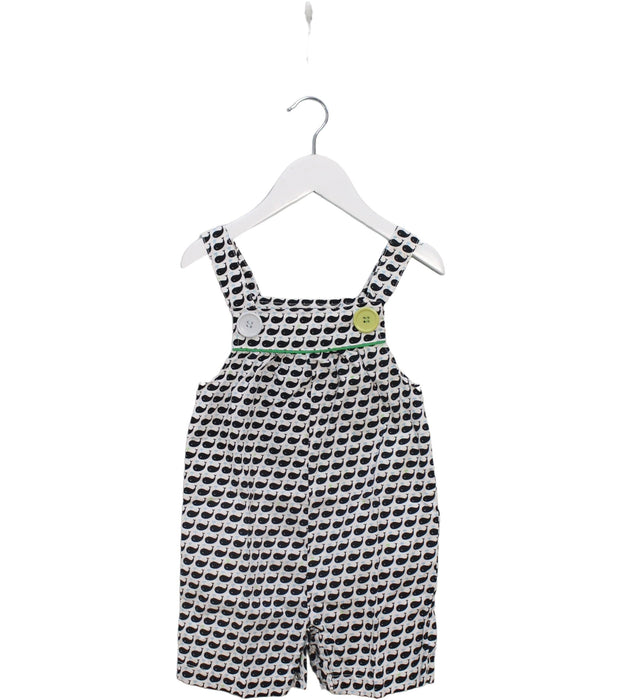 A Black Overall Shorts from Oobi in size 6-12M for girl. (Front View)