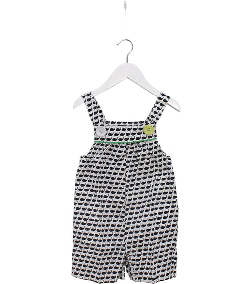 A Black Overall Shorts from Oobi in size 6-12M for girl. (Front View)