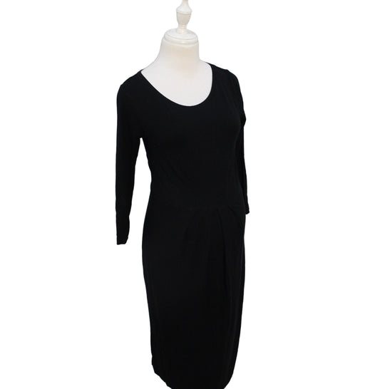 A Black Long Sleeve Dresses from Isabella Oliver in size S for maternity. (Front View)