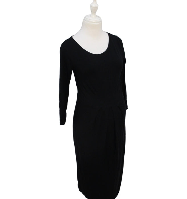A Black Long Sleeve Dresses from Isabella Oliver in size S for maternity. (Front View)