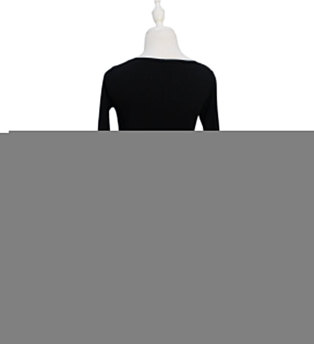 A Black Long Sleeve Dresses from Isabella Oliver in size S for maternity. (Back View)