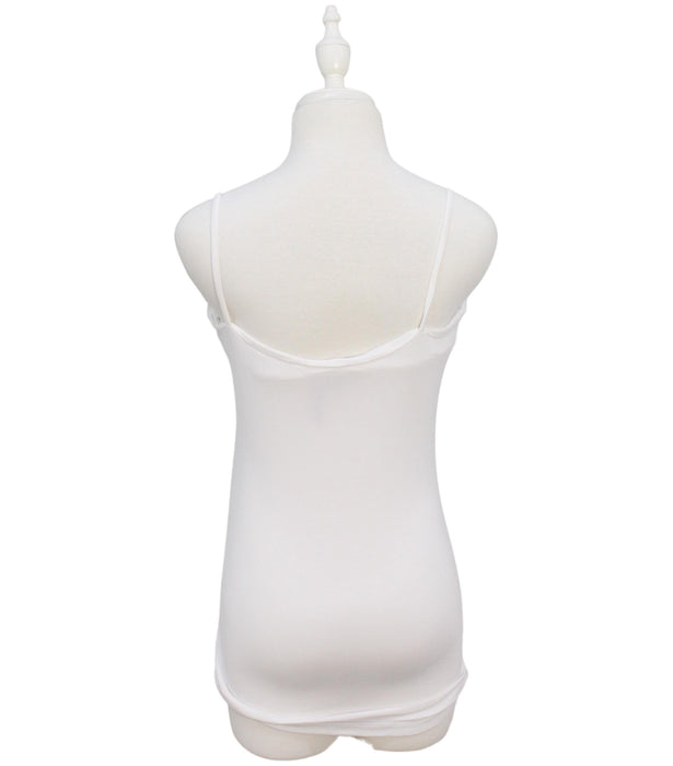 A White Sleeveless Tops from Seraphine in size S for maternity. (Back View)