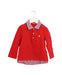 A Red Long Sleeve Polos from Ferrari in size 3T for boy. (Front View)