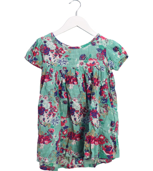 A Green Short Sleeve Dresses from Lulaland in size 4T for girl. (Front View)