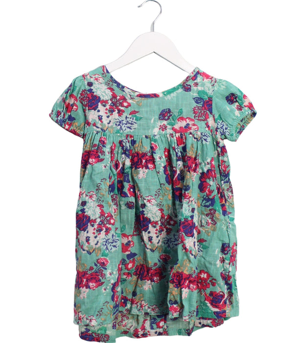 A Green Short Sleeve Dresses from Lulaland in size 4T for girl. (Front View)