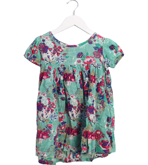 A Green Short Sleeve Dresses from Lulaland in size 4T for girl. (Front View)
