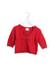 A Red Cardigans from Kingkow in size 4T for girl. (Front View)