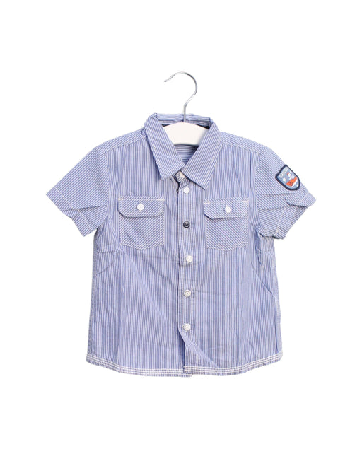 A Blue Shirts from Chicco in size 12-18M for boy. (Front View)