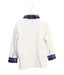 A White Long Sleeve Polos from Chickeeduck in size 4T for boy. (Back View)