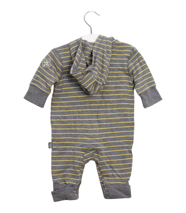 A Grey Long Sleeve Jumpsuits from Mides in size 0-3M for boy. (Back View)