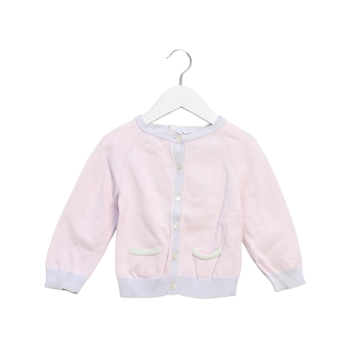A Pink Cardigans from Jacadi in size 3T for girl. (Front View)