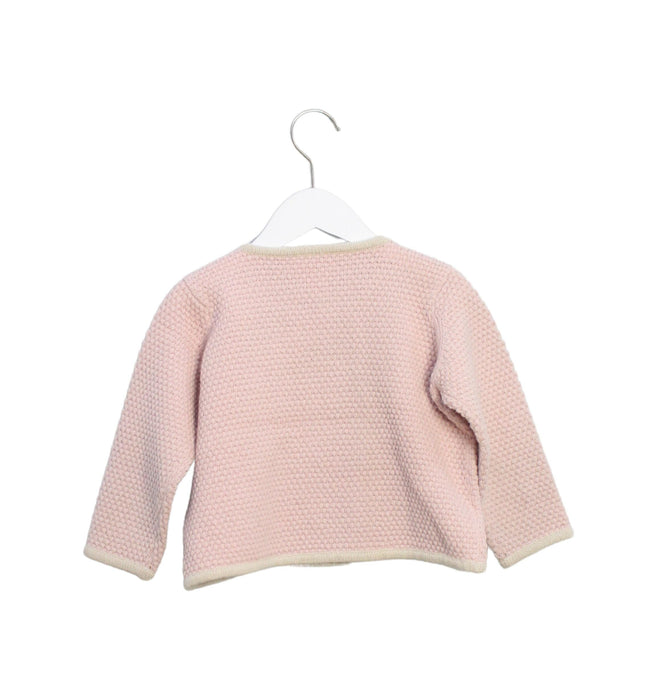 A Pink Cardigans from Portolano in size 12-18M for girl. (Back View)