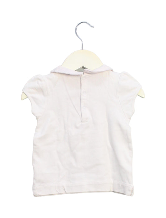 A White Short Sleeve Tops from Jacadi in size 18-24M for girl. (Back View)