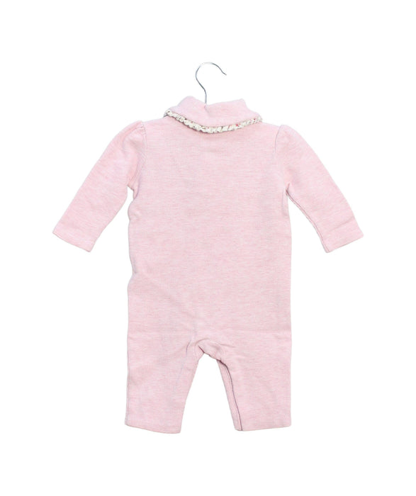 A Pink Long Sleeve Jumpsuits from Ralph Lauren in size 3-6M for girl. (Back View)