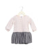 A Pink Long Sleeve Dresses from Petit Bateau in size 6-12M for girl. (Front View)