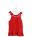 A Red Sleeveless Dresses from Paddington Bear in size 4T for girl. (Front View)