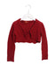 A Red Cardigans from Mayoral in size 6T for girl. (Front View)