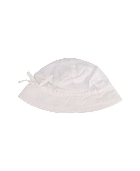 A White Sun Hats from Jacadi in size O/S for girl. (Front View)