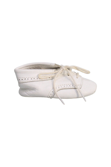 A White Booties from Jacadi in size 6-12M for girl. (Back View)