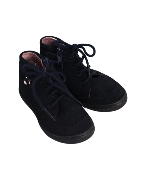 A Navy Sneakers from Jacadi in size 18-24M for girl. (Front View)