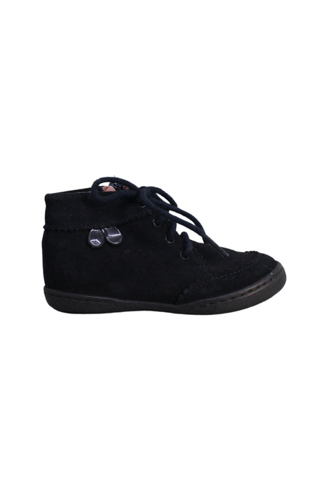 A Navy Sneakers from Jacadi in size 18-24M for girl. (Back View)