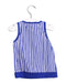A Blue Sleeveless Tops from Petit Bateau in size 6-12M for girl. (Back View)