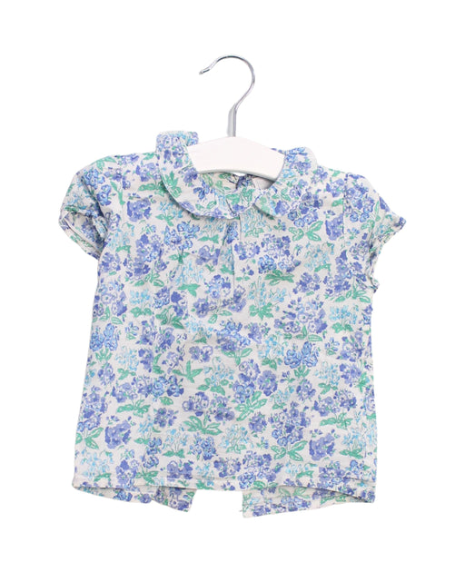 A Blue Short Sleeve Tops from Dadati in size 6-12M for girl. (Front View)