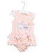 A Pink Sleeveless Bodysuits from Nicholas & Bears in size 6-12M for girl. (Front View)