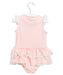 A Pink Sleeveless Bodysuits from Nicholas & Bears in size 6-12M for girl. (Back View)