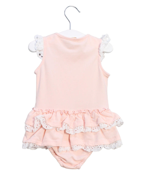 A Pink Sleeveless Bodysuits from Nicholas & Bears in size 6-12M for girl. (Back View)