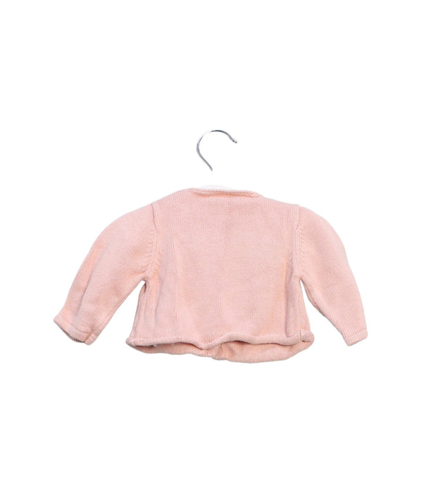 A Pink Cardigans from Chloe in size 3-6M for girl. (Back View)