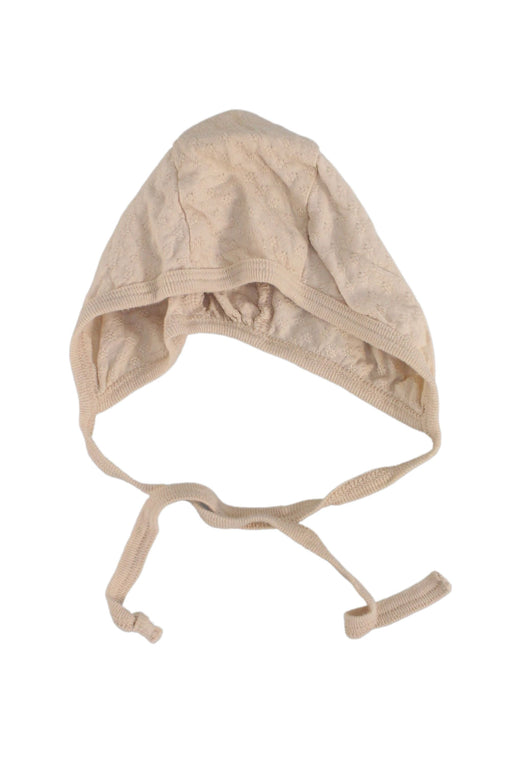 A Pink Beanies from Quincy Mae in size 3-6M for girl. (Front View)