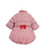 A Red Puffer/Quilted Jackets from Nicholas & Bears in size 6-12M for girl. (Back View)