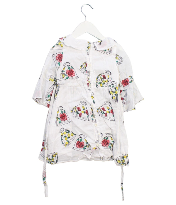 A Multicolour Short Sleeve Dresses from Lil' Lemons in size 4T for girl. (Back View)