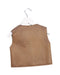 A Brown Outerwear Vests from Les Enfantines in size 3T for boy. (Back View)
