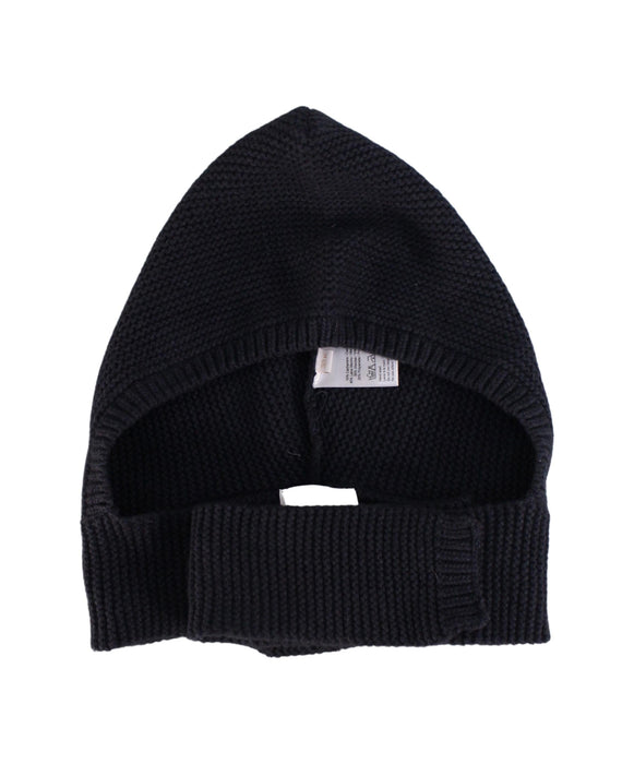 A Navy Winter Hats from Les Enfantines in size 3-6M for neutral. (Front View)